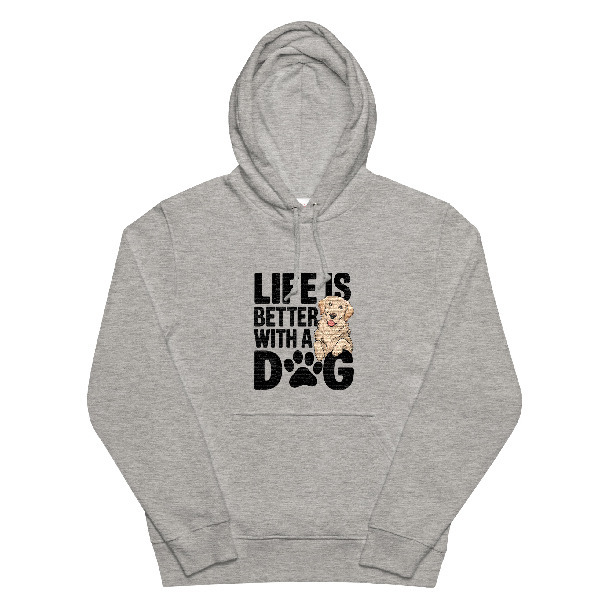 犬 パーカー 犬イラスト いぬ かわいい ゴールデンレトリバー Life is better with a Golden